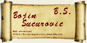 Bojin Šućurović vizit kartica